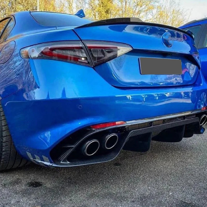 Rear Spoiler Wing Lip for Alfa Romeo Giulia 2015-2024 Trunk Tail Fin Lid Caps Bodykit Tuning Modification Auto Parts Accessories
