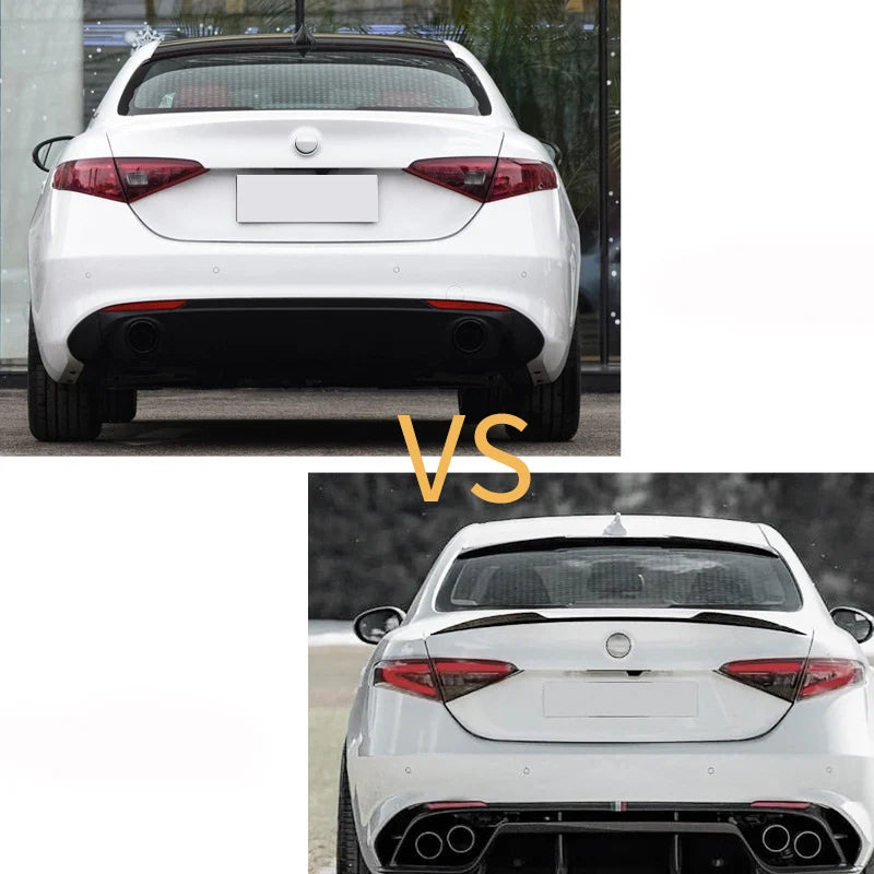 Rear Spoiler Wing Lip for Alfa Romeo Giulia 2015-2024 Trunk Tail Fin Lid Caps Bodykit Tuning Modification Auto Parts Accessories