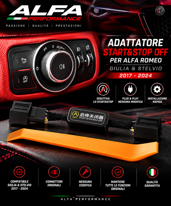 Rimozione Start and Stop per Alfa Romeo Giulia- Stelvio (2016-2026)