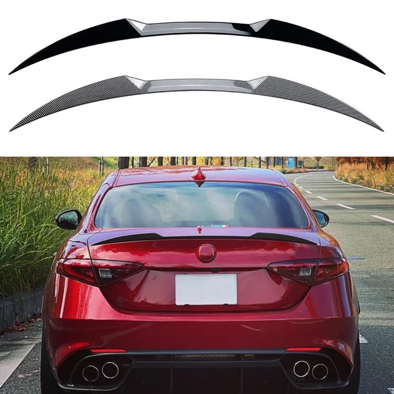 Rear Spoiler Wing Lip for Alfa Romeo Giulia 2015-2024 Trunk Tail Fin Lid Caps Bodykit Tuning Modification Auto Parts Accessories